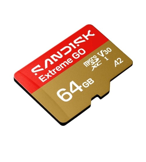 SANDISK MicroSDXC Extreme GO 64GB UHS-I A2 V30 U3 4K